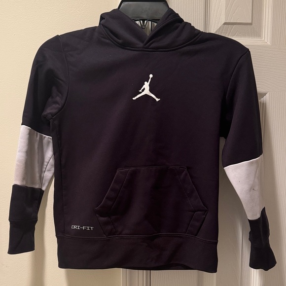 Black and White DRI-FIT Hoodie for boys - Picture 1 of 5